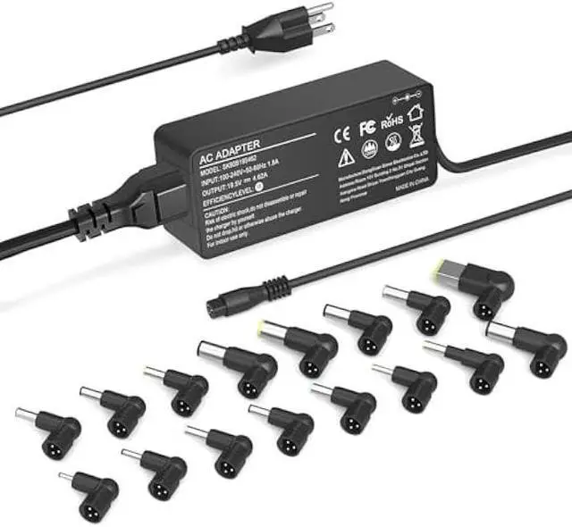 Main image of JEIBAO 90W Universal AC Adapter Laptop Charger Compatible with HP Dell Len OVO Acer Asus Toshiba Sony Gate Way Notebook Ultrabook Chrome Book, Universal Laptop Charger, Power Supply Cord with 16 Tips