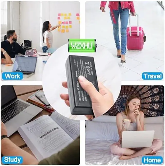 Alt view image 4 of 4 - 65W Laptop Charger Compatible with Acer Aspire E15 E5-575 V5 V7 V3 R3 R7 S3 E1 M5 F5 F15 Series 5517 5250 5253 5336 5349 5532 5534 5552 5560 5733 5742 Power Supply Cord AC Adapter