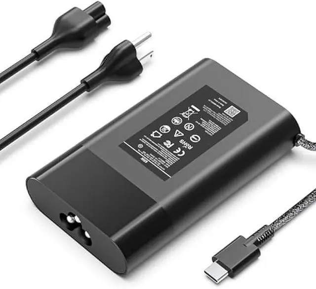 Main image of 2025 New Slim 65W USB C Laptop Charger Replacement for HP Laptop Charger Elitebook x360 Pavilion Spectre Envy Elite x2 Computer Travel Type C Braided Cable Power Cord Ac Adapter