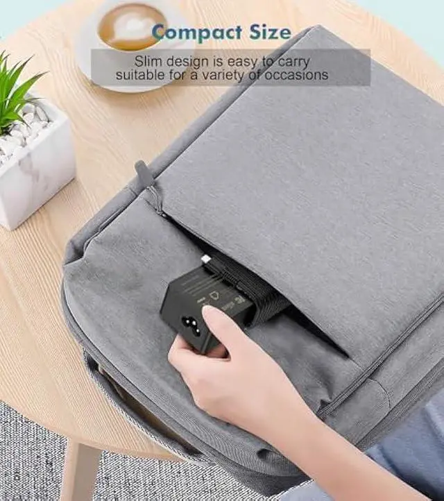 Alt view image 7 of 7 - USB C Laptop Charger 100W, Fast PD 3.0 Power Adapter with 6.6ft Cable, Universal Compatible with Lenovo Thinkpad HP MacBook Dell Asus Acer and All USB-C Device  Travel Friendly, CE/FCC/ETL Certified