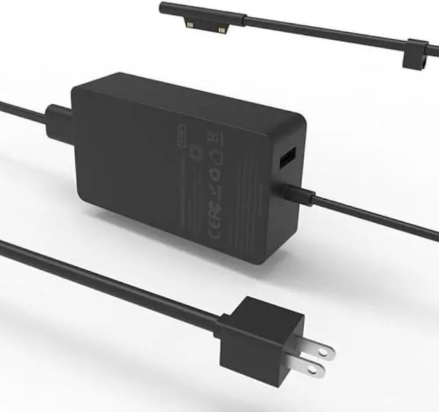 Main image of 65W Surface Pro Laptop Charger for Microsoft Surface Pro 10, 9, 8, 7, 7+, 6, 5, 4, 3, X, Windows Surface Laptop 6, 5, 4, 3, 2,1, Surface Book 3, 2, 1, Surface Go Tablet, 10FT, LED,Supply 36W, 44W