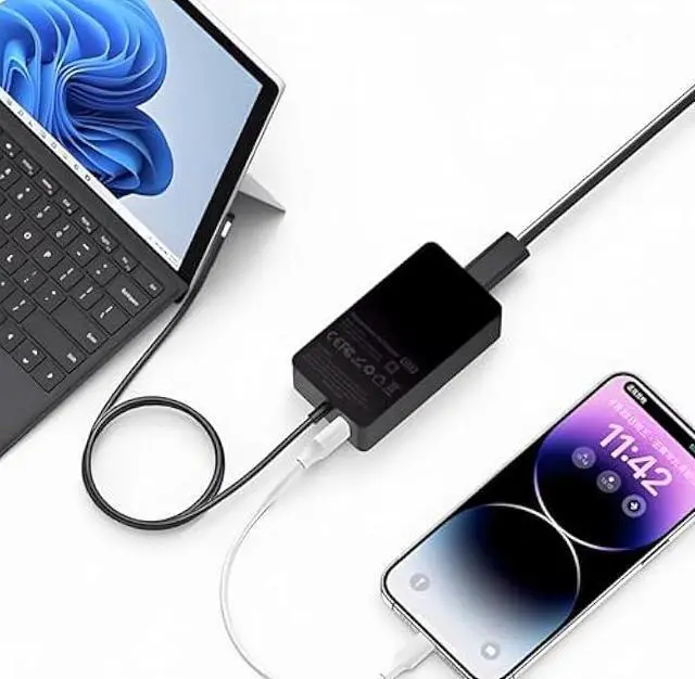 Alt view image 4 of 5 - 65W Surface Pro Laptop Charger for Microsoft Surface Pro 10, 9, 8, 7, 7+, 6, 5, 4, 3, X, Windows Surface Laptop 6, 5, 4, 3, 2,1, Surface Book 3, 2, 1, Surface Go Tablet, 10FT, LED,Supply 36W, 44W