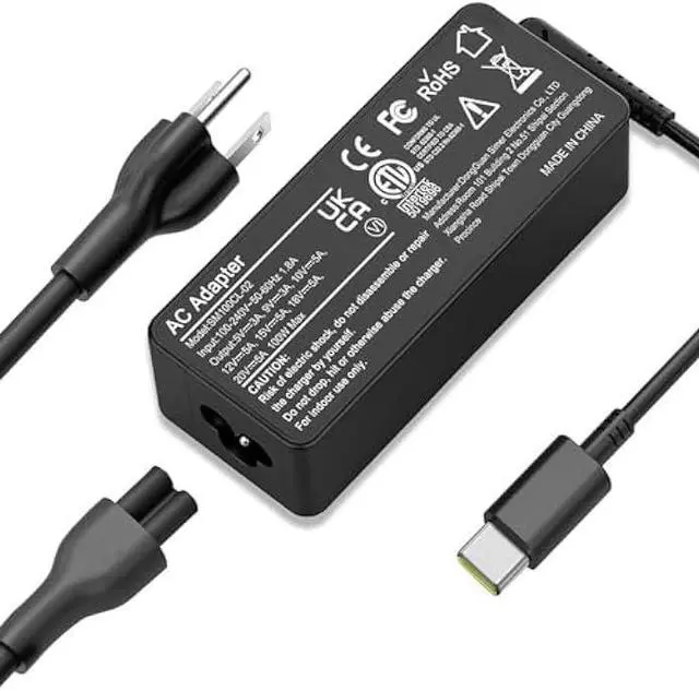 Main image of USB C Laptop Charger, 100W AC Laptop Power Adapter Replacement for Lenovo, ThinkPad, HP, Asus, Acer, MacBook, MSI, Dell,Toshiba,Universal Chromebooks Type C Power Cord