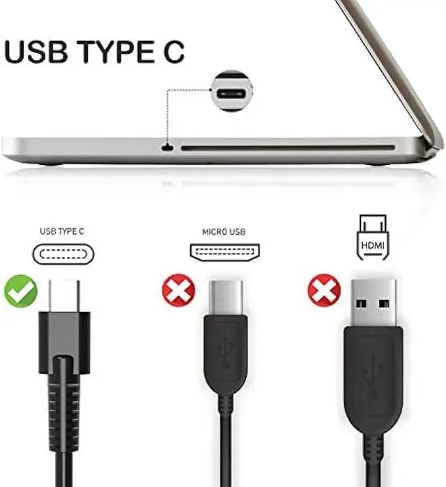 Alt view image 2 of 7 - Original Replacement New Version 65W HP USB C Laptop Charger for HP Elitebook x360, Spectre X360, HP Chromebook, Elite x2, ProBook, Split x2, Pavilion, Envy Travel AC Power Supply Adapter