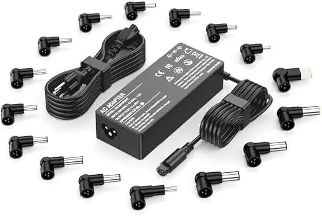 Main image of 90W 65W Universal AC Adapter Laptop Charger Replacement for Lenovo HP Dell Asus Samsung IBM Toshiba Sony Fujitsu Gateway Computer Power Cord Supply AC Adapter with 16 Tips
