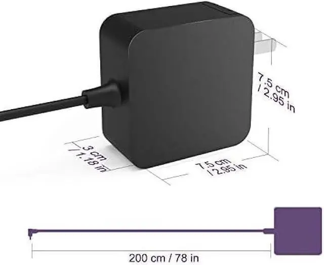 Alt view image 3 of 6 - 65W 45W Laptop Charger Fit for Lenovo IdeaPad 1 3 5 ADL45WCC 330 110 510 310 320 L340 S340 S145, Flex 3 4 5 14 15 ADLX65CCGU2A PA-1450-55LL 1470 1130, Yoga 710 11 14 15, for Lenovo AC Power Adapter