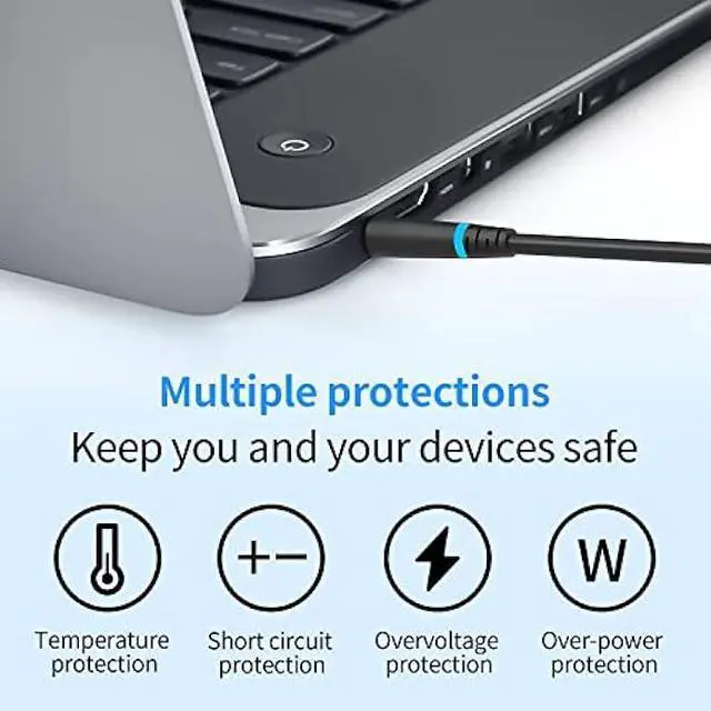 Alt view image 5 of 6 - 240W 19.5V 12.3A Laptop Charger Compatible with Dell Alienware M17 R1 R2 R3 R4 R5 M17X R2 R3 M18X Area-51m R2 G5 G7 Adapter Power