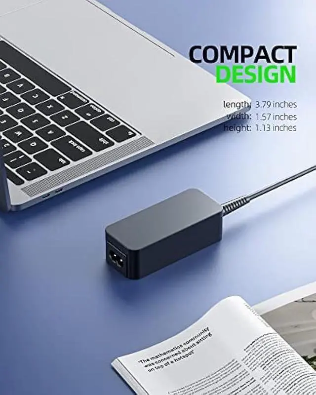 Alt view image 3 of 5 - 45W Model Laptop Charger Fit for HP 15-dy2xxx 15-dy2702dx 15-dy2073dx 15-dy2093dx 15-dy2193dx 15-dy2005tg 15-dy2024nr 15-dy2021nr 15-dy2035nr 15-dy2074nr 15-dy2085nr 15-dy2037nr Power Cord Supply