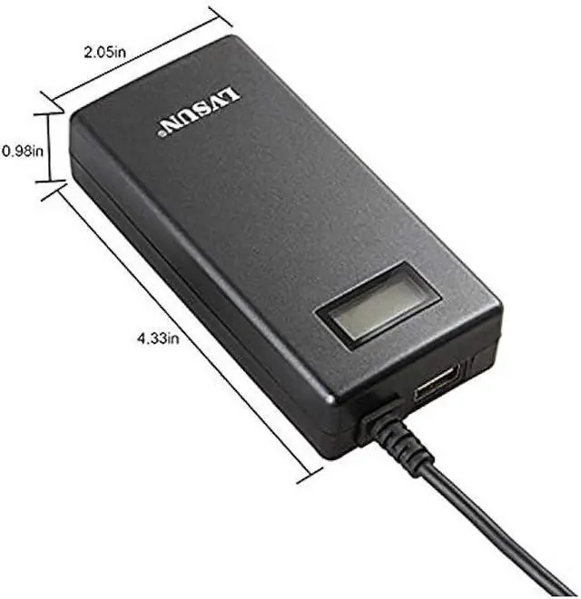 Alt view image 2 of 5 - Slim Universal Laptop Charger 70W Replacement AC Adapter with Multi Connectors for HP BM Lenovo Thinkpad Dell Acer Delta Gateway Liteon Samsung Notebooks and More with 5V 2.1A USB Port, Grey