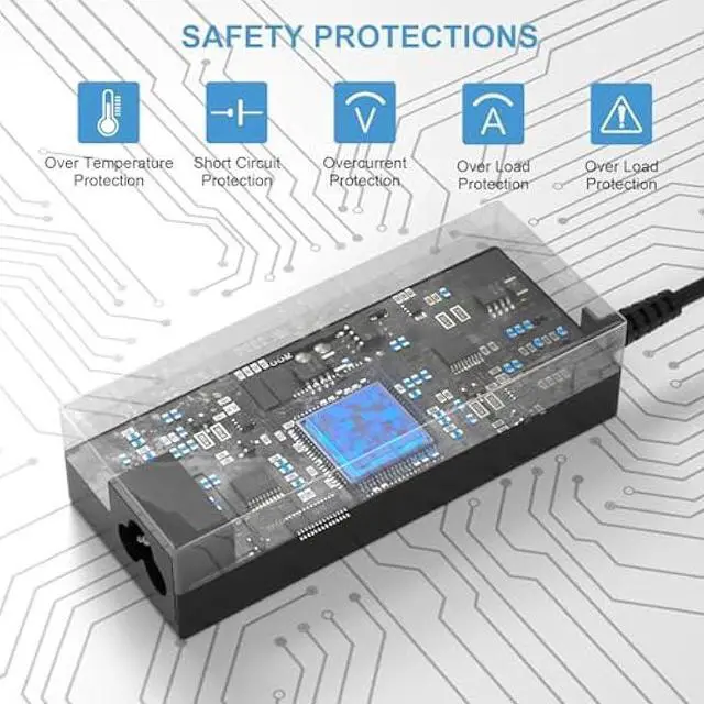 Alt view image 5 of 6 - 65W Laptop Charger Compatible with Acer adp-45fe f Aspire 3 5 Series N23C3 N20C5 N20C6 N23H1 A315-24P PA-1450-26 N15Q9 N15Q8 N15Q10 A515-56 A13-045N2A Adapter Laptop Power