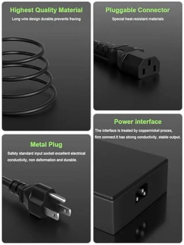 Alt view image 5 of 6 - 280W Charger Compatible with Asus ROG Strix G18 G17 G16 G15 G814 G713 G614 G513 Scar 15 17 G733 G732 G533 TUF A16 Flow X16 GV601 ProArt W730 Zephyrus Duo 15 16 S17 Laptop