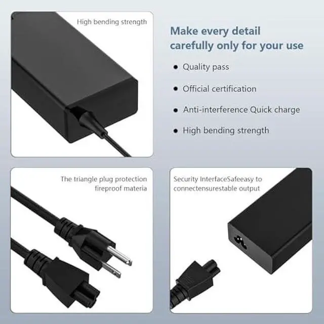 Alt view image 3 of 5 - N20C5 N20C6 N23H3 N22C6 N22C5 N15Q8 N20C12 N16P1 N19H2 65W Small Pin 3.0*1.1mm Laptop Charger Fit for Acer Aspire A315-24P-R7VH A515-56 A515-54 A515-55 A517-52 A515-58 A314-23P A315-23 Adapter Power