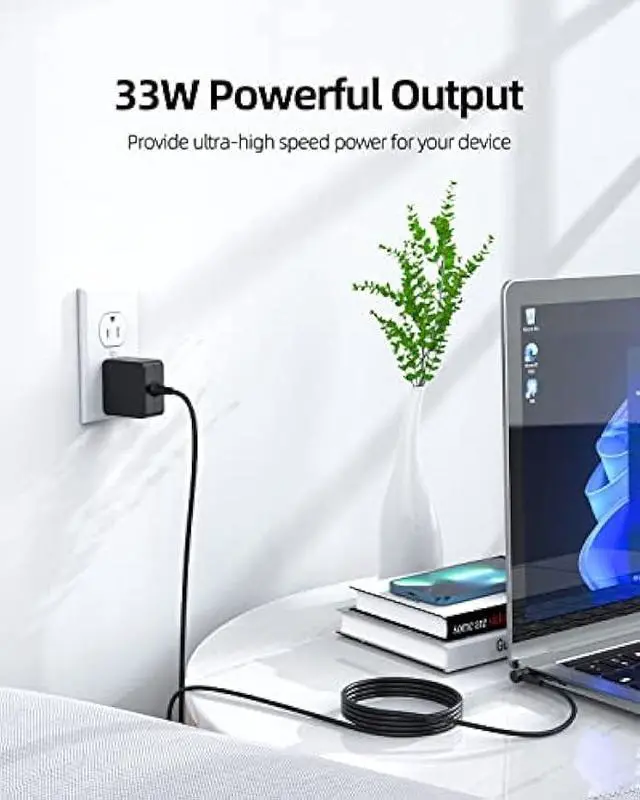 Alt view image 7 of 7 - AC Charger Fit for Asus X200MA X200M X200CA X200C X200LA X200L X200 X202E X202 X201E X201 X420UA X420U X420FA X402N X402NA X402M X420F X420 W202NA W202N W202 Vivobook Flip 14 Laptop Power Supply Cord