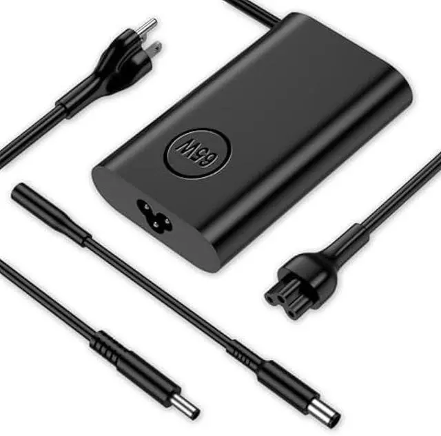 Main image of 65W Slim Adapter Replacement for Dell Inspiron 15 Charger Laptop Inspiron 13 14 15 17 3000 5000 7000 Latitude Vostro XPS 13 la65ns2-01 Computer AC Power Cord 6ft - Two Round Tip 4.5 mm & 7.4mm