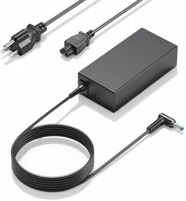 Main image of 65W Charger Fit for HP Model 15, Pavilion 15/17 Laptop, 15-F272wm 15-F387wm 15-F233wm 15-F222wm 15-F211wm 15-F337wm, Compatible with HP Smart Blue Tip Power Adapter, 4.5mm