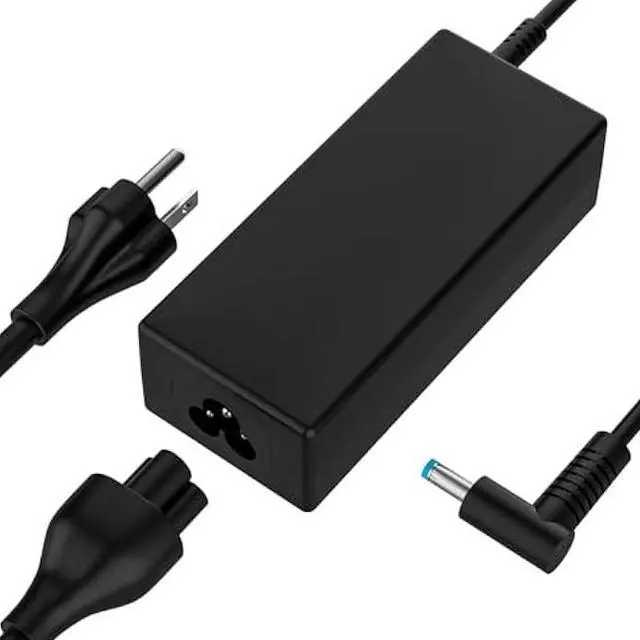 Alt view image 2 of 5 - 45W 19.5V 2.31A L25296-001 L25296-002 L25296-003 TPN-LA15 741727-001 213349-109 R-41013323 4.5mm Blue Tip Laptop Charger Compatible with HP Stream 11 13 14 Pavilion Envy X360 Model 15 14 11 TPN-CA14