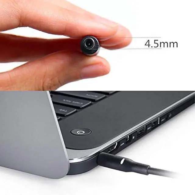 Alt view image 4 of 4 - 130W 4.5mm Round Tip AC Adapter Laptop Charger Fit for Dell Xps 15 7590 9530 9550 9560 9570, Inspiron 7348, Precision M3800 5510 5520 5530 5540 HA130PM130 0V363H DA130PM130 06TTY6 0RN7NW