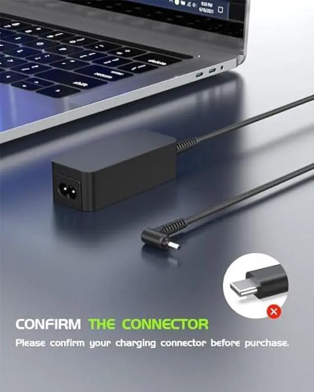 Alt view image 3 of 7 - AC Charger Fit for Samsung Galaxy Book Flex 2 Alpha - (Compatible with NP730QDA Laptop)(with UL Safety Certification)