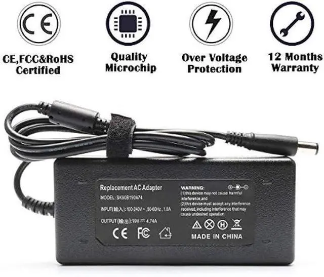Alt view image 7 of 7 - TSKYBEAR 90W AC Adapter Laptop Charger Compatible with Hp Elitebook 8460p 8470p 8440p 8560p 8760p 8460w 8470w 8570w Probook 4430s 4440s 4520s 4530s 4540s Compaq 6730b 6530b 6560b Notebook Power Cord