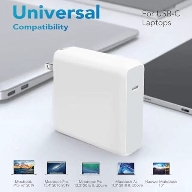 Alt view image 5 of 6 - 96W/70W USB C Charger for Mac Pro 16,15,13 inch,New Mac Air 13 inch 2025/2024/2023/2022/2021,IP/ad Pro 12.9/11, Thunderbolt 3 Power 6.6ft Cable USB C to Mag 3