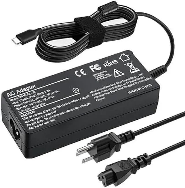 Main image of JEIBAO 100W Universal USB C Laptop Charger Compatible with Mac Book Pro/Air 16, 15, 14, 13 Inch,Mac Book Air 13 Inch 2021 2020,iPad Pro,Len OVO Thinkpad/Chromebook/IdeaPad Yoga, All USB-C Devices