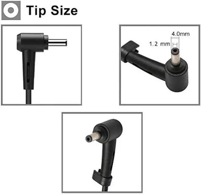 Alt view image 2 of 7 - 45W AC Adapter Laptop Charger Compatible for Asus UX360C Q304U X553M Q302L Q405U Q504UA Q406DA S200E S531FA UX305 UX305F UX310U UX330U UX410 X541N X541NA X542UA X540S X540SA Q200E Supply Cord