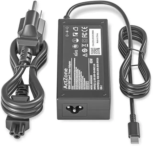 Main image of 65W USB C Charger Compatible with Samsung Galaxy Book Pro 360 NP950QDB NP930QDB NP935QDC Galaxy Book Pro NP950XDB NP930XDB, Chromebook 4 4+ Plus XE310XBA XE350XBA XE520QAB, Notebook 7 9 Laptop
