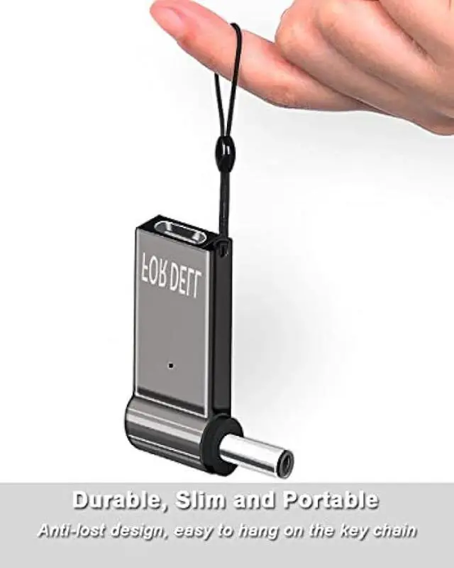 Alt view image 5 of 6 - USB C to Slim Laptop 100W PD Power Charger 4.5mm Connector Tip Fit for All 65W/45W Dell laptops with Round Power Connector, Including Inspiron 13 14 15,3000 5000 7000 Series, XPS, Vostro Series Cable