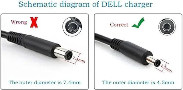Alt view image 6 of 7 - 130W 90W Charger for Dell Inspiron 7610 7620 7706 7791 7420 Vostro 7510 7620 Laptop,OptiPlex 7090 7080 7070 7060 7050 5060 5070 5080 5090 Micro Ultra Desktop Computer Power Supply Adapter Cord