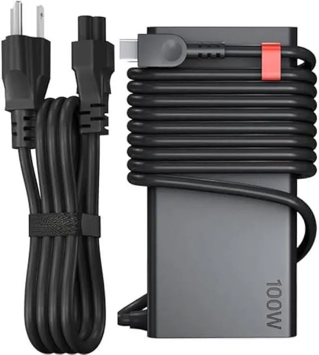 Main image of New Slim 100W USB C Laptop Charger Compatible with Lenovo Thinkpad/ThinkBook/Yoga/ldeapad ADL100YLC3A,ADL100YDC3A Computer Type C Fast Charging Power Cord Ac Adapter