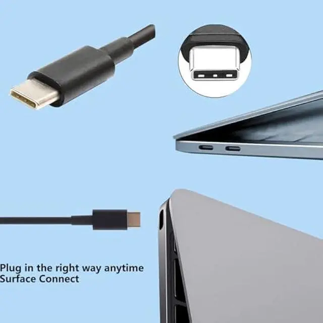Alt view image 3 of 7 - 65W USB-C Laptop Charger Compatible with Dell XPS Latitude 5000 Series Laptop Cord