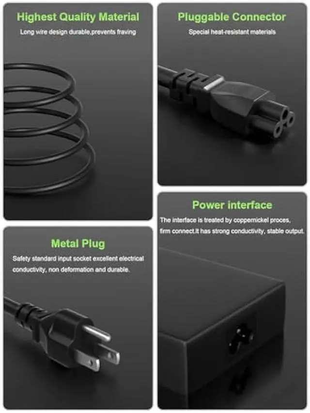Alt view image 5 of 6 - 180W Charger Compatible with Dell G15 G7 G5 G3 Precision 7670 7550 7530 3551 3530 Alienware m17 M15 17 15 13 14 M17x OptiPlex 3280 inspiron 2350 AIO Desktop and WD19 WD15 Dock