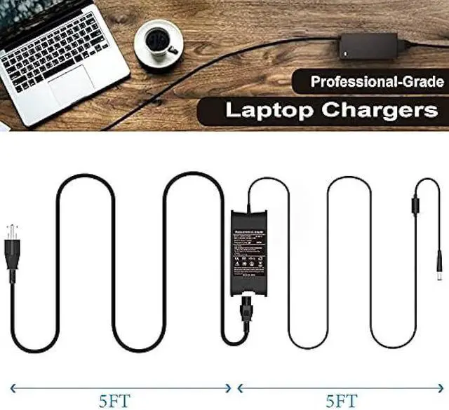 Alt view image 6 of 6 - 19.5V 65W 90W Laptop Charger for Dell Latitude E6320 E6510 E6420 E6430 E6330 E6440 E6400 E7440 E5450 E7450 E7240 E6410 E6520 E6540 E5540 E5430 E4310 E5550 E5530 E6500 E5400,PA 12 LA90PM111 LA65NM130.
