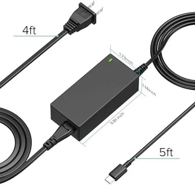 Alt view image 6 of 7 - Powseed PD 3.0 PPS 65W USB C Laptop Charger Fast Charging 45W Chromebook Charger for Lenovo Thinkpad HP Envy X360 Dell Inspiron Acer Asus Samsung Google Chrome Huawei Type C AC Power Adapter