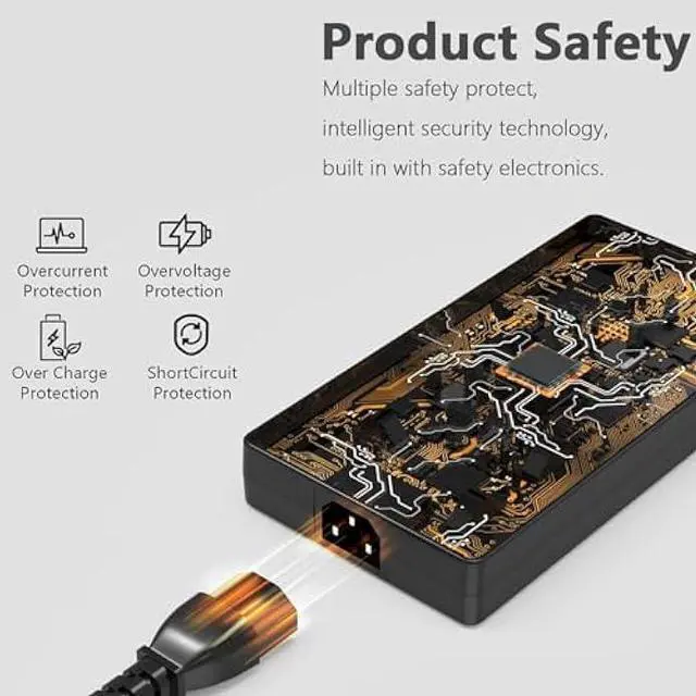 Alt view image 2 of 7 - 180W Laptop Charger Compatible with MSI Thin GF63 GF65 Katana GF76 GF66 Pulse GL66 GL76 GL63 WF66 WF76 GV15 Thin A17-180P4B A18-150P1A 957-15621P-104 Power Adapter