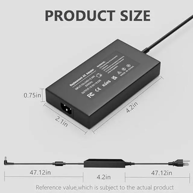 Alt view image 4 of 7 - 180W Laptop Charger Compatible with MSI Thin GF63 GF65 Katana GF76 GF66 Pulse GL66 GL76 GL63 WF66 WF76 GV15 Thin A17-180P4B A18-150P1A 957-15621P-104 Power Adapter