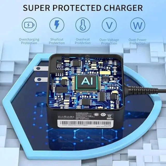 Alt view image 4 of 5 - 65w USB Type C Ac Charger for Lenovo ThinkPad X1 T480 T490 T570 T580 Yoga C930 C940 C740 Chromebook C330 S330 100e 300e 500e Laptop Power Adapter