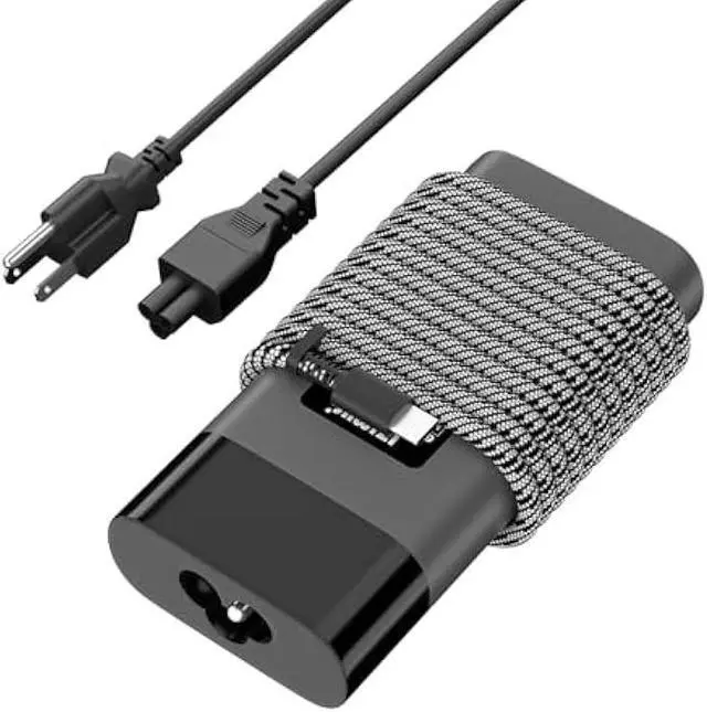 Alt view image 3 of 6 - New Slim 65W USB C Charger for HP Laptop Compatible with EliteBook/Envy x360/Pavilion/ProBook/Chromebook/Elite x2 20V 3.25A AC Adapter Replacement Power Cord