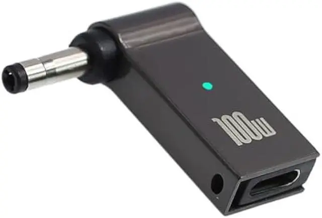 Main image of USB C to Laptop Charger Converter, Type C to DC for Lenovo 20V 3.25A 65W with 4.0mm/1.7mm Plug, 100W PD, Charging Connector for (4.0 x 1.7mm for Dell or Lenovo)