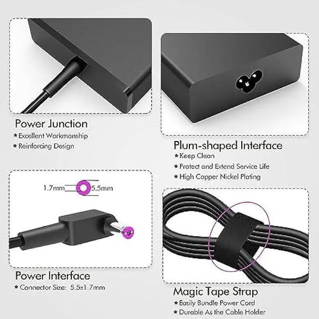 Alt view image 4 of 7 - 135W AC Charger for Acer Nitro 5 AN515 N18C3 N18C4 PA-1131-05 ADP-135KB T ADP-135NB B ADP-135K PA-1131-16 Laptop Power Adapter Supply Cord