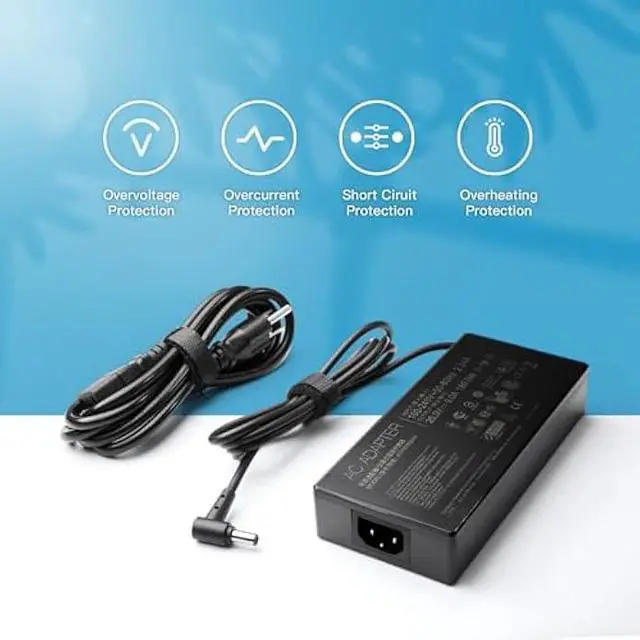 Alt view image 5 of 6 - 180W Charger Fit for Asus Rog Zephyrus G14 GA401 G15 GA502, Tuf F15 F17 A15 A17 20V 9A ADP-180TB H AC Adapter