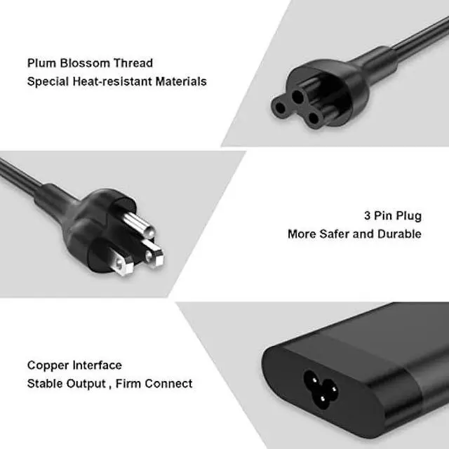 Alt view image 4 of 6 - TSKYBEAR 135W Laptop Charger Compatible with HP 135W AC Adapter Spectre x360 15-EB0053DX / Pavilion Gaming 15-EC0013DX 15-EC0751MS/ZBook Studio G7 TPN-CA13 L15534-001 TPN-DA11 L15879-002 Power Cord