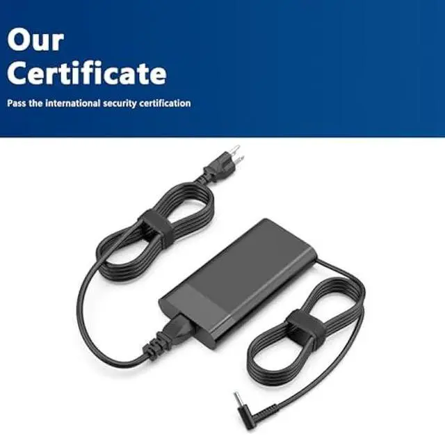 Alt view image 3 of 5 - 230W AC Adapter M41303-001 Compatible with HP OMEN 17 16 15 Transcend/Victus 16 16t / ZBook Fury 17 16 G10 G9 TPN-Q265 16-u0097nr 16t-wf000 16t-u000 16z-xd000 16z-xf000 Gaming Laptop Charger