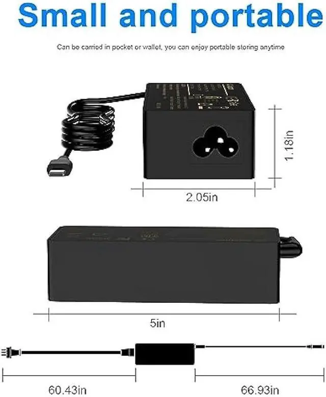 Alt view image 7 of 7 - Ryaobwu100W USB C Laptop Charger Compatible with Lenovo ThinkPad, Chromebook, for HP, for Dell, for Acer, for Asus ROG and Other USB-C Devices Universal Type-C Power Adapter