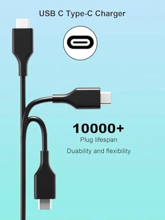 Alt view image 4 of 6 - USB-C Type Charger Compatible for Asus Zenbook S16 15 14 S14 A14 13 S13 Zenbook Duo Dual 14 Chromebook CM14 CX1 X1400 CX1500 CX1700 CX9 CR1 CX14 CX15 CX34 Vivobook Laptop 65W 45W