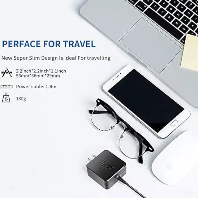 Alt view image 4 of 7 - KFD 19V 1.75A 2.37A Laptop Charger Compatible with ASUS VivoBook L410 L510MA L210 X540UA X540SA X553MA X556UA X413J X542BA Zenbook E403SA X515EA E410MA L203M X512JA X515JA X512DA Power Supply Adapter