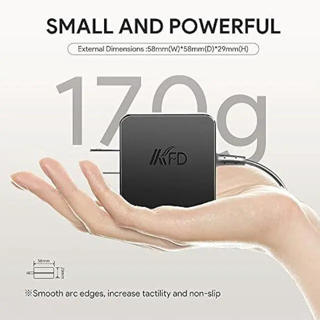 Alt view image 5 of 7 - KFD 19V 1.75A 2.37A Laptop Charger Compatible with ASUS VivoBook L410 L510MA L210 X540UA X540SA X553MA X556UA X413J X542BA Zenbook E403SA X515EA E410MA L203M X512JA X515JA X512DA Power Supply Adapter