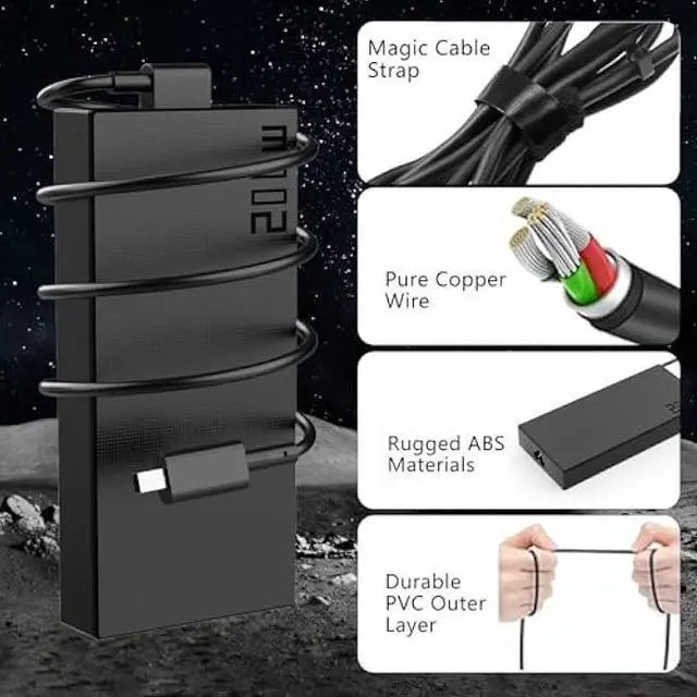 Alt view image 4 of 6 - 200W 20V 10A Laptop Charger Compatible with Asus ProArt P16 PZ13 PX13 H7606 HN7306 ROG Zephyrus G16 G14 GU605 GU605M GA605W GA605 GU605MY GU605MZ RTX4070 RTX4060 ADP-200JB K