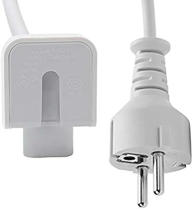 Alt view image 3 of 6 - Extension Wall Cord Plug Eu Euro European Union Standard for Macbook 11 Inch 13 Inch 60w Macbook Pro 15- Or 17-inch 85w Power Adapter