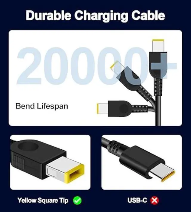Alt view image 5 of 7 - 300W Laptop Charger Compatible with Lenovo Legion Pro 7 7i 5 5i Y720 Y740 ThinkPad R7000P R9000P Y9000K 9000K ADL300SLC3A ADL300SDC3A Power Supply AC Adapter